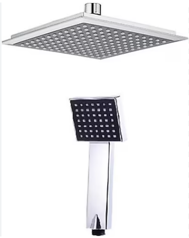 ROBOT TEPE DUŞU KROM SİYAH KARE